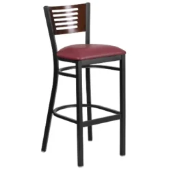 Flash Furniture Black Decorative Slat Back Metal Restaurant Barstool -Flash Furniture Sales Store GUEST f04d2ba4 a6ba 40c3 bf80 ba9698fb98c2