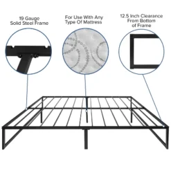 Flash Furniture 14 Inch Metal Platform Bed Frame With 10 Inch Pocket Spring Mattress In A Box And 2 Inch Cool Gel Memory Foam Topper -Flash Furniture Sales Store GUEST f184dfec f1c3 494f 8288 2fb85dcc7e70