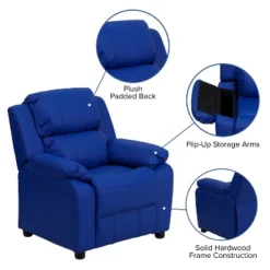 Flash Furniture Deluxe Padded Contemporary Kids Recliner With Storage Arms -Flash Furniture Sales Store GUEST f1f4758f 6ad3 483a 9f98 f608d5e1cbe2