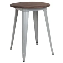 Flash Furniture 24" Round Metal Indoor Table With Rustic Wood Top -Flash Furniture Sales Store GUEST f20f342c e956 4c9f 84d6 f5056111d6ef