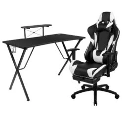 Flash Furniture Gaming Desk And Footrest Reclining Gaming Chair Set With Cup Holder, Headphone Hook, And Monitor/Smartphone Stand -Flash Furniture Sales Store GUEST f49a3922 8a3e 4b16 9cb8 60293e160b7c