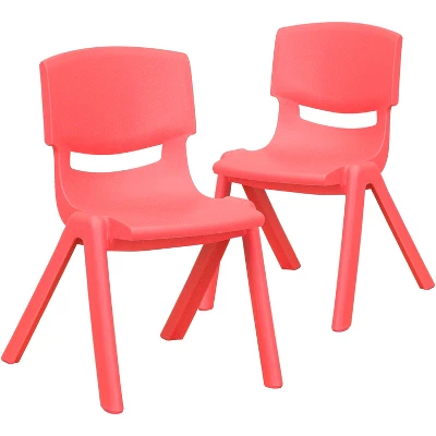 Flash Furniture 2 Pack Plastic Stackable School Chair With 12" Seat Height 12 Flash Furniture 2 Pack Plastic Stackable School Chair With 12" Seat Height - Image 12