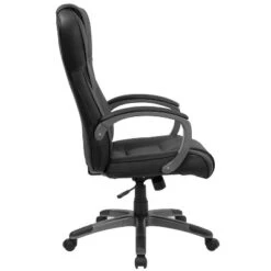 Flash Furniture High Back Black LeatherSoft Executive Swivel Office Chair With Titanium Nylon Base And Loop Arms -Flash Furniture Sales Store GUEST f585886a 0947 49f7 82e1 94a3ad02bb50