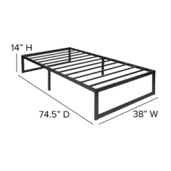 Flash Furniture 14 Inch Metal Platform Bed Frame With 12 Inch Pocket Spring Mattress In A Box And 2 Inch Cool Gel Memory Foam Topper -Flash Furniture Sales Store GUEST f6818396 c619 454e 8933 2c9215896726