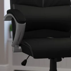 Flash Furniture Bodie Mid-Back Black LeatherSoft Contemporary Swivel Manager's Office Chair With Arms 8 Flash Furniture Bodie Mid-Back Black LeatherSoft Contemporary Swivel Manager's Office Chair With Arms -Flash Furniture Sales Store GUEST f6e2cfb5 db6b 4c8d 8c6c a96f4d40b5a7