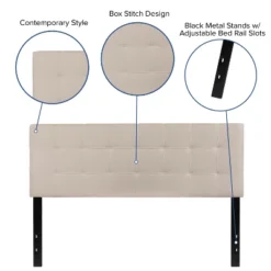 Flash Furniture Bedford Tufted Upholstered Queen Size Headboard In Beige Fabric -Flash Furniture Sales Store GUEST f81a8ac2 37c2 42d6 953f d46004174bb0