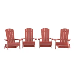 Flash Furniture Set Of 4 Charlestown All-Weather Poly Resin Folding Adirondack Chair -Flash Furniture Sales Store GUEST f874f89d 8fa5 4f91 8f75 75cf86a8da38