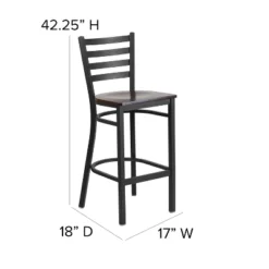 Flash Furniture Black Ladder Back Metal Restaurant Barstool -Flash Furniture Sales Store GUEST f8d72586 b0e3 415f a13c 8a297b5c7e14