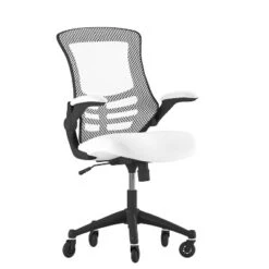 Flash Furniture Kelista Mid-Back Swivel Ergonomic Task Office Chair With Flip-Up Arms And Transparent Roller Wheels -Flash Furniture Sales Store GUEST f949cc23 ad0e 48ff bc07 4268ce5dc733