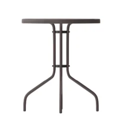 Flash Furniture Bellamy 23.75'' Round Tempered Glass Metal Table -Flash Furniture Sales Store GUEST f986470f cfd4 46dc 8e64 216d3061b250