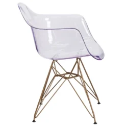 Flash Furniture Alonza Series Transparent Side Chair With Gold Base -Flash Furniture Sales Store GUEST fa7b2d85 1683 413f 84d1 788225c19c44