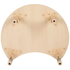 Flash Furniture 25.125"W X 35.5"L Crescent Natural Plastic Height Adjustable Activity Table -Flash Furniture Sales Store GUEST faef9e46 3cb2 40ec a568 94c57803921f