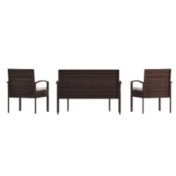 Flash Furniture Aransas Series 4 Piece Patio Set With Steel Frame And Cushions -Flash Furniture Sales Store GUEST fb194e7b 946a 4a72 a06e b37144d91090