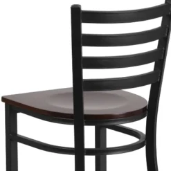 Flash Furniture Black Ladder Back Metal Restaurant Barstool -Flash Furniture Sales Store GUEST fbda330b d4ef 4f4d b545 417be5d275d6