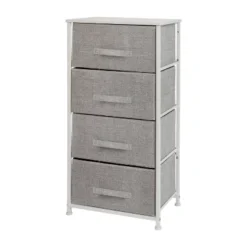 Flash Furniture 4 Drawer Wood Top Cast Iron Frame Vertical Storage Dresser With Easy Pull Fabric Drawers -Flash Furniture Sales Store GUEST fbf673cf 0bef 4a4e 812e 14b9f25390b2
