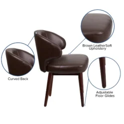 Flash Furniture Comfort Back Series Side Reception Chair With Walnut Legs -Flash Furniture Sales Store GUEST fc3d602d 7b58 43f6 bb52 5298e771e2f5