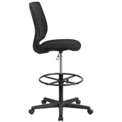 Flash Furniture Ergonomic Mid-Back Mesh Drafting Chair With Black Fabric Seat And Adjustable Foot Ring -Flash Furniture Sales Store GUEST fc83273d 00dc 4dce b678 d160df381af8