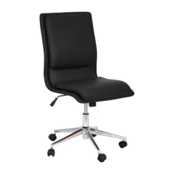 Flash Furniture Madigan Mid-Back Armless Swivel Task Office Chair With Upholstery And Adjustable Metal Base -Flash Furniture Sales Store GUEST fcce5e8f 45d7 4b28 86c9 6ac1d83a9f26