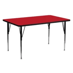 Flash Furniture 24''W X 60''L Rectangular HP Laminate Activity Table - Standard Height Adjustable Legs -Flash Furniture Sales Store GUEST fe1d368a b3b8 475e 87f9 e83595460966