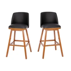 Flash Furniture Julia Set Of 2 Transitional Upholstered Barstools With Nailhead Trim And Solid Wood Frames -Flash Furniture Sales Store GUEST fef41a50 4a78 4c36 9e1f cc9e0cac0333