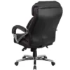 Flash Furniture HERCULES Series Big & Tall 500 Lb. Rated Black LeatherSoft Executive Swivel Ergonomic Office Chair With Chrome Base And Arms