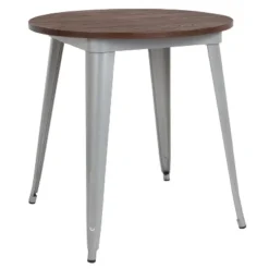 Flash Furniture 30" Round Metal Indoor Table With Rustic Wood Top -Flash Furniture Sales Store GUEST ff7a00b6 e19b 4ce4 8994 27f5e207a1b9