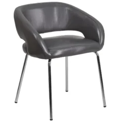 Flash Furniture Fusion Series Contemporary LeatherSoft Side Reception Chair With Chrome Legs -Flash Furniture Sales Store GUEST ff7ff3cd 6545 4377 bfcf aad772b64d83